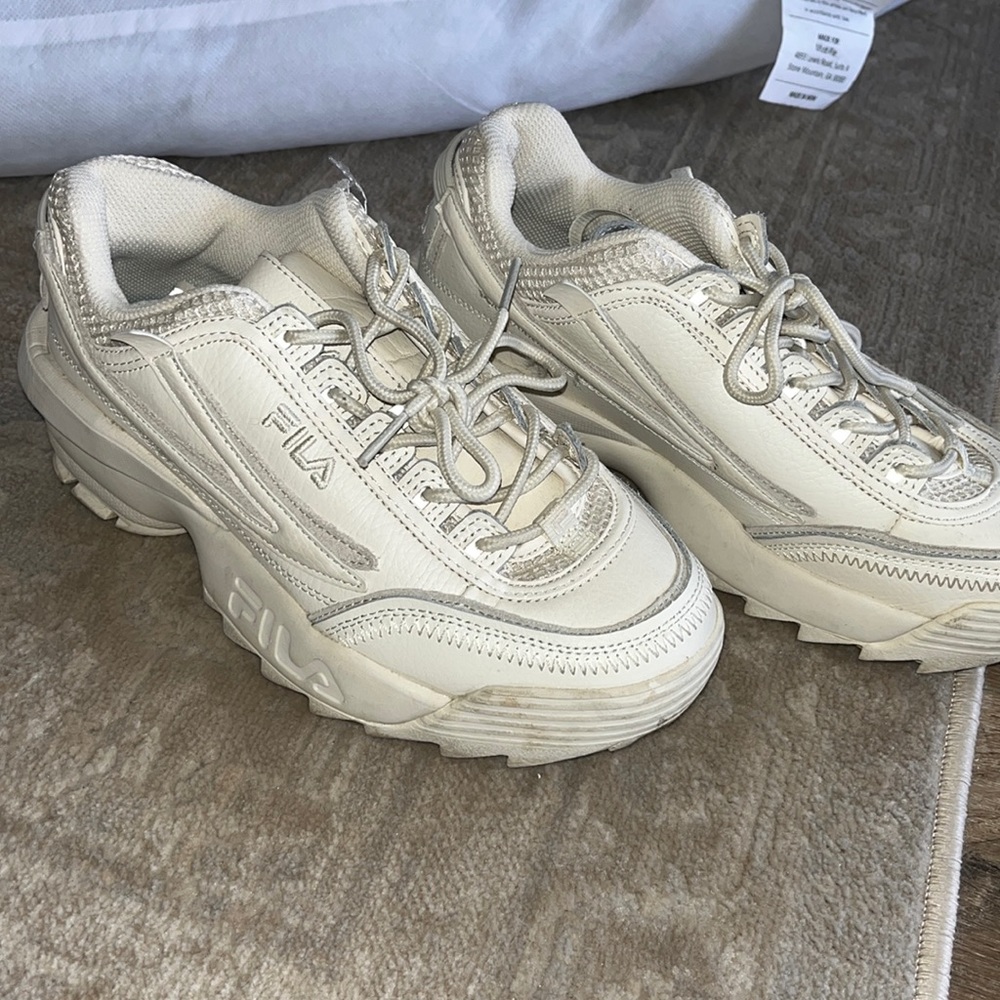 Fila white shoes